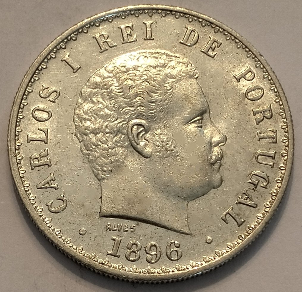 Portugal. D. Carlos I (1889-1908). 500 Reis - 1896 + 1898 (IV Centenário da Descoberta da Índia) - 2 Moedas  (Ingen mindstepris) #1.0