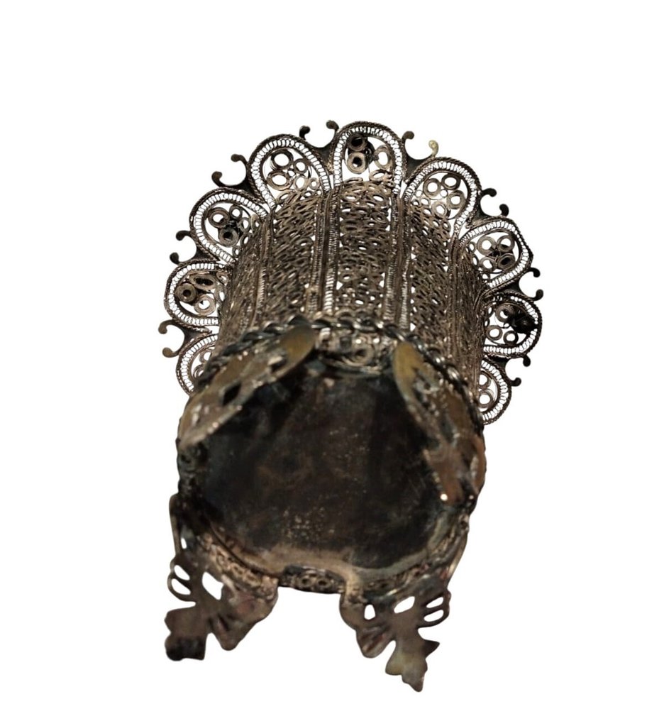 Art Deco Függő kosár - filigrana - Filigrán kosár #4.3