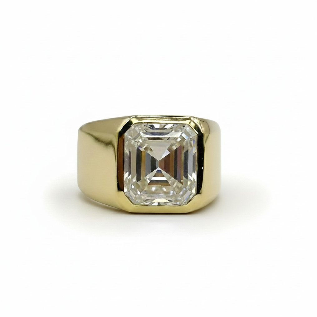 Ring - 14 kt. Yellow gold - 4.01ct. tw. Diamond (Lab-grown) #3.2