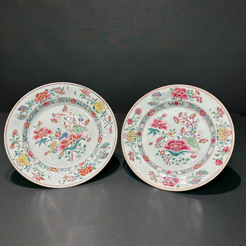 Teller - Porzellan - set Yongzheng borden #1.0