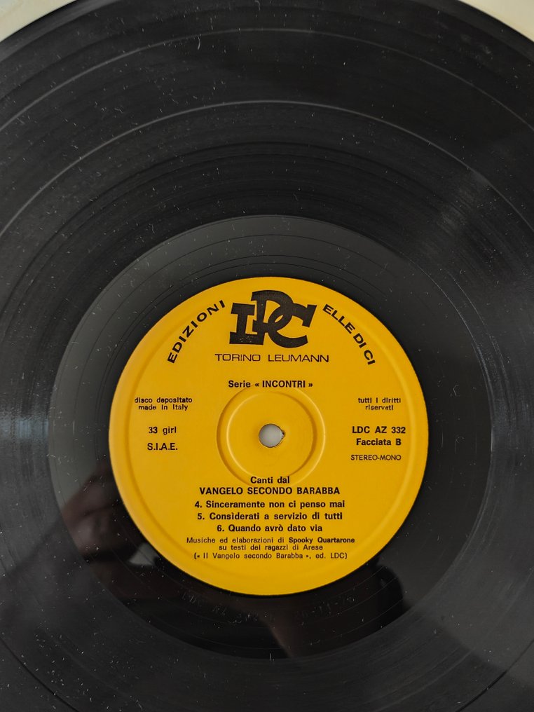 Barabba - Canti dal Vangelo Secondo Barabba - LP Album (stand-alone item) - 1976 #3.2