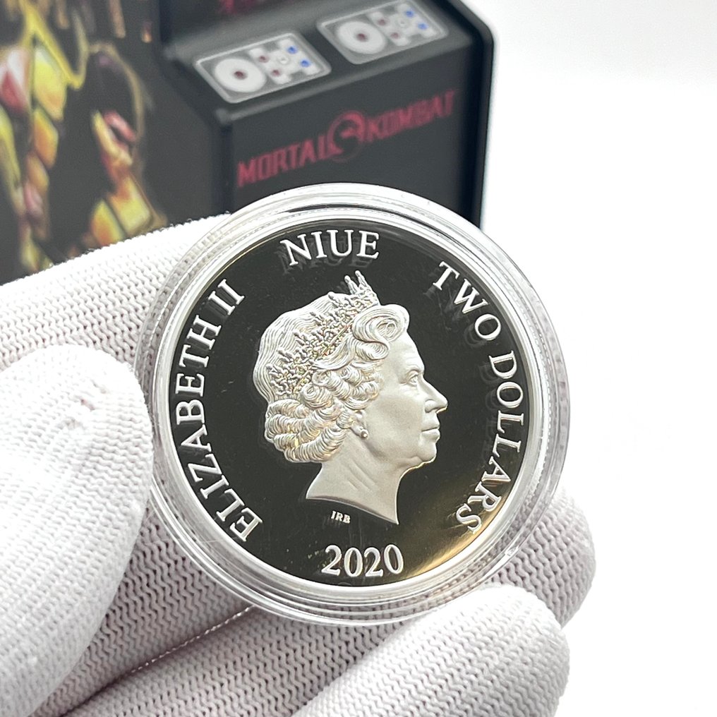 Niue. 2 Dollars 2020 – Mortal Kombat – 1 oz Silver Coin – .999 Fine Silver – Colorized #4.3