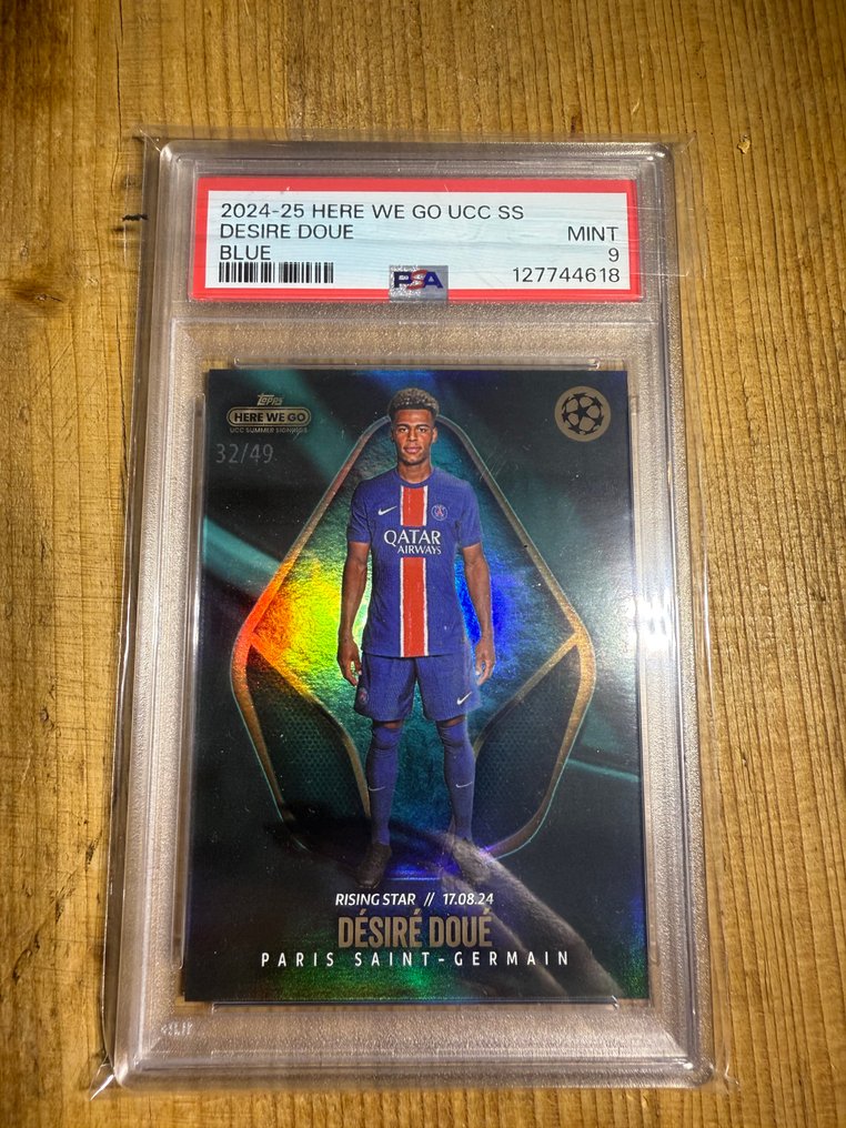 2024/25 Topps 2024-25 Here We Go UCC Désiré Doué 32/49 序列化卡 - PSA 9 - 1 Graded card #1.0