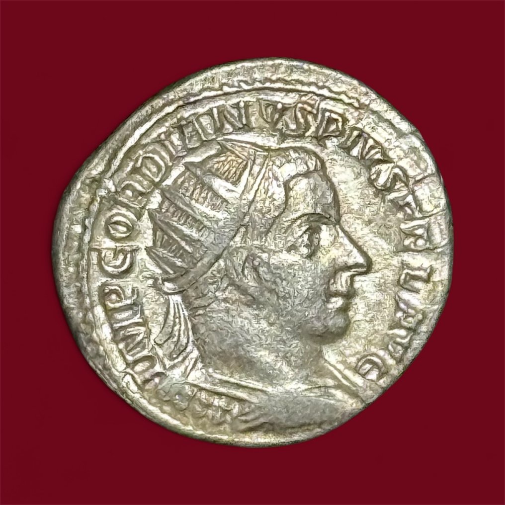 罗马帝国. 戈尔迪安三世（公元238-244）. Antoninianus Rome - Emperor with globe  (没有保留价) #2.1