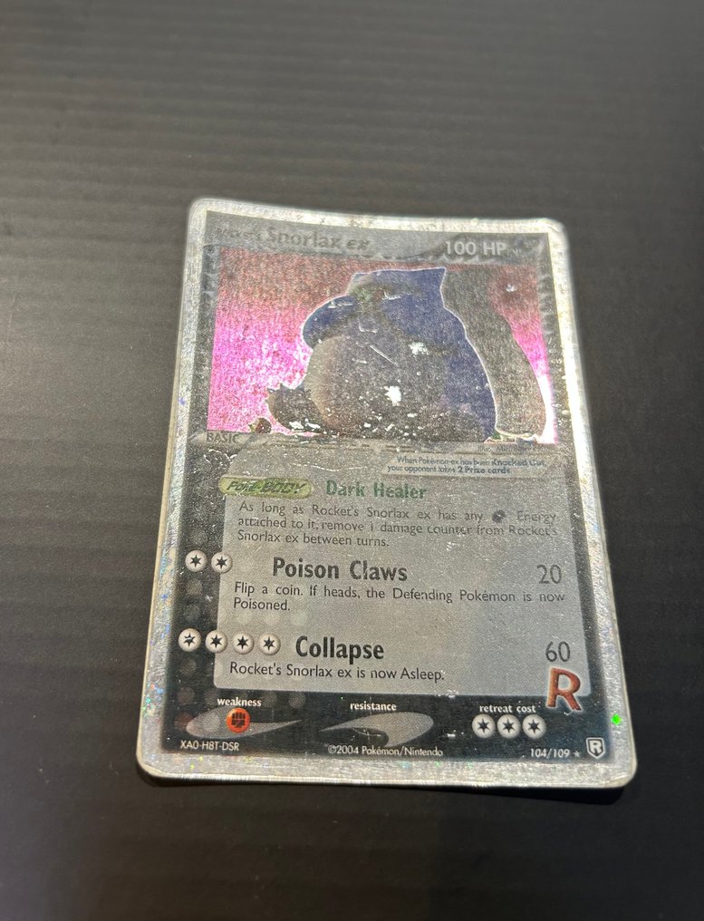 Pokémon - 1 Card - Snorlax 104/109 Holo - EX - EX Team Rocket Returns #4.3