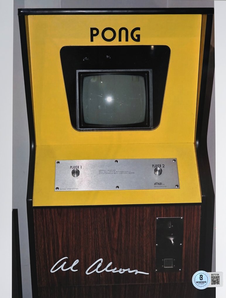 Atari - Rare Autograph From Allan Alcorn Creator of Pong with Beckett certification - Videojáték #1.0