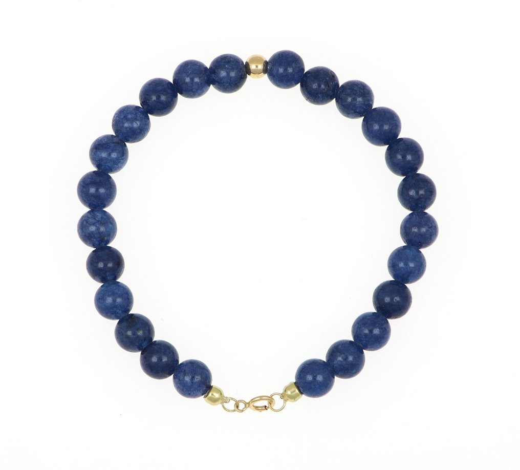 No reserve price - Bracelet - 18 kt. Yellow gold Lapis lazuli #4.3