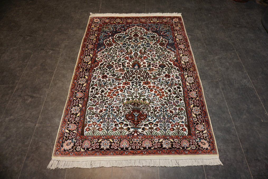 Κασεμίρ μετάξι - Χαλί - 186 cm - 126 cm - ΝΕΟ Seidenteppich #1.0