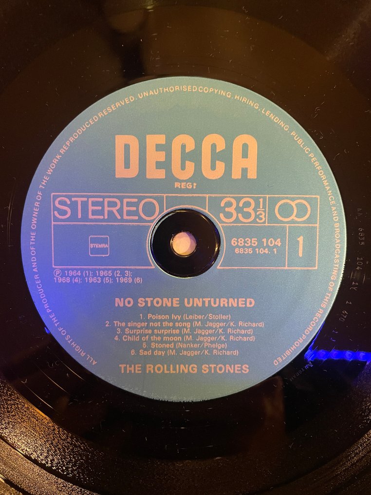The Rolling Stones - No Stone Unturned / Emotional Rescue / Black and Blue - Titoli vari - Album LP (più oggetti) - Stampa sconosciuta - 1969 #4.3