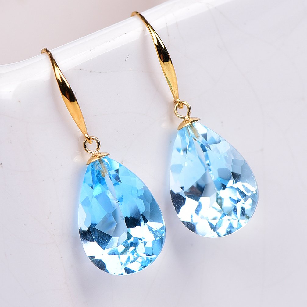 沒有保留價 - 耳環 - 18 克拉 黃金 黃玉 - ALGT 认证 #3.2