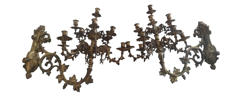 Μανουάλι (2) - Μπρούντζος - Ζεύγος κηροπήγια #1.0