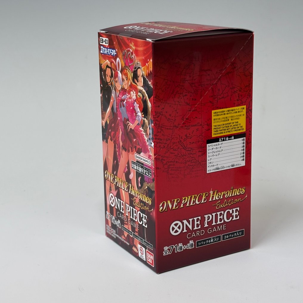 萬代 - 1 Booster box - One Piece - EXTRA BOOSTER-ONE PIECE Heroines Edition-EB-03 Box w/Promo Card #1.0