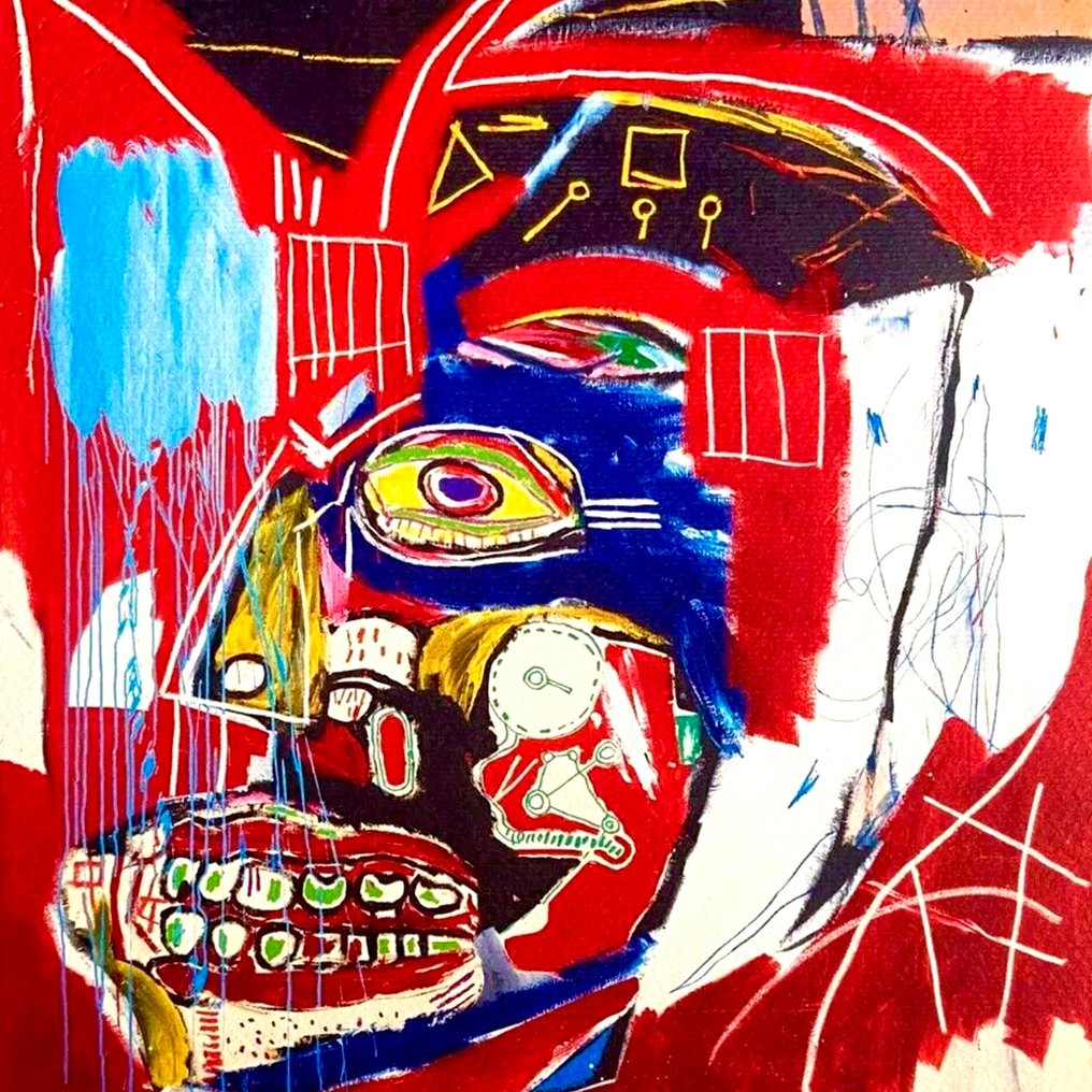 Jean-Michel Basquiat (1960-1988) - In This Case - Artestar licensed print - COA #1.0