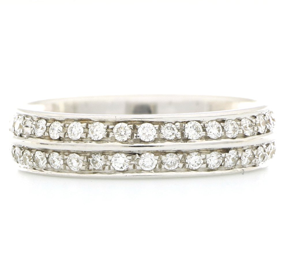 Zonder minimumprijs - UnoAErre - Ring - 18 karaat Witgoud - 0.96ct. tw. Diamant (Natuurlijk) #2.1