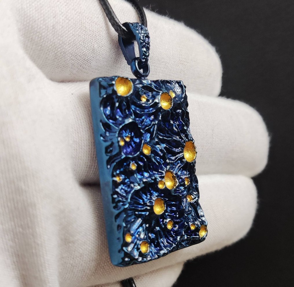 Pendentif Météorite SERICHO - Ύψος: 52 mm - Πλάτος: 28 mm - 26 g #1.0