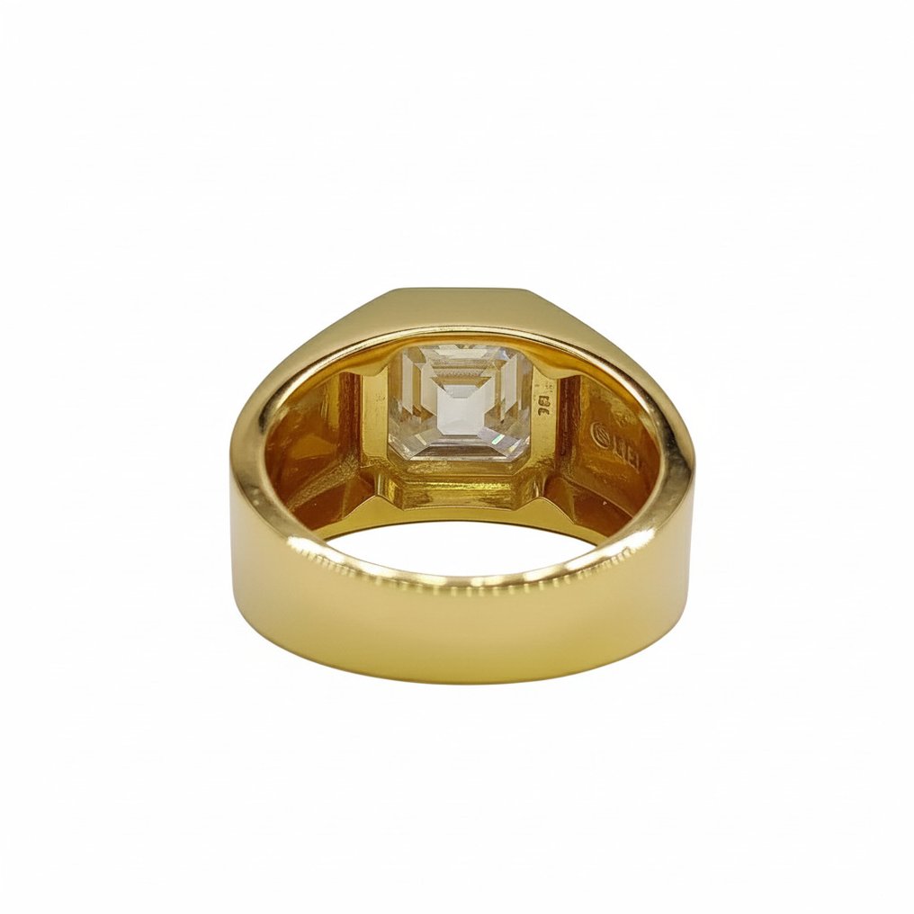 Ring - 14 kt. Yellow gold - 4.01ct. tw. Diamond (Lab-grown) #1.0