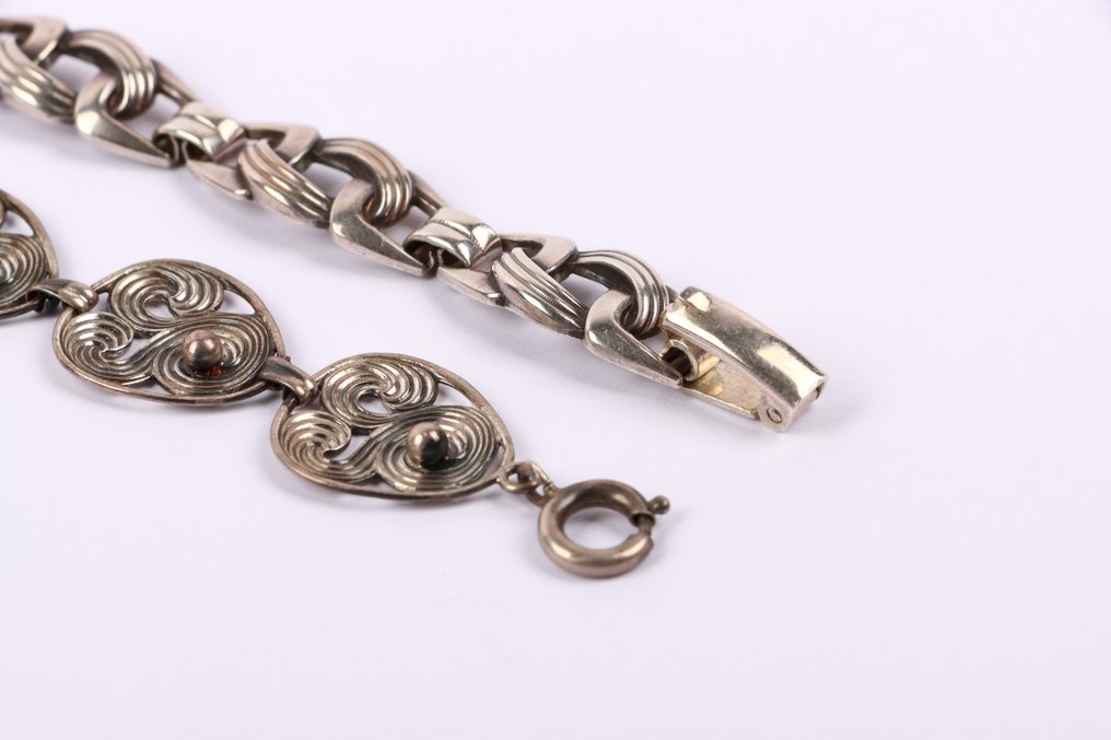 没有保留价 - 2件套珠宝 银 - 两个复古手链 #4.3