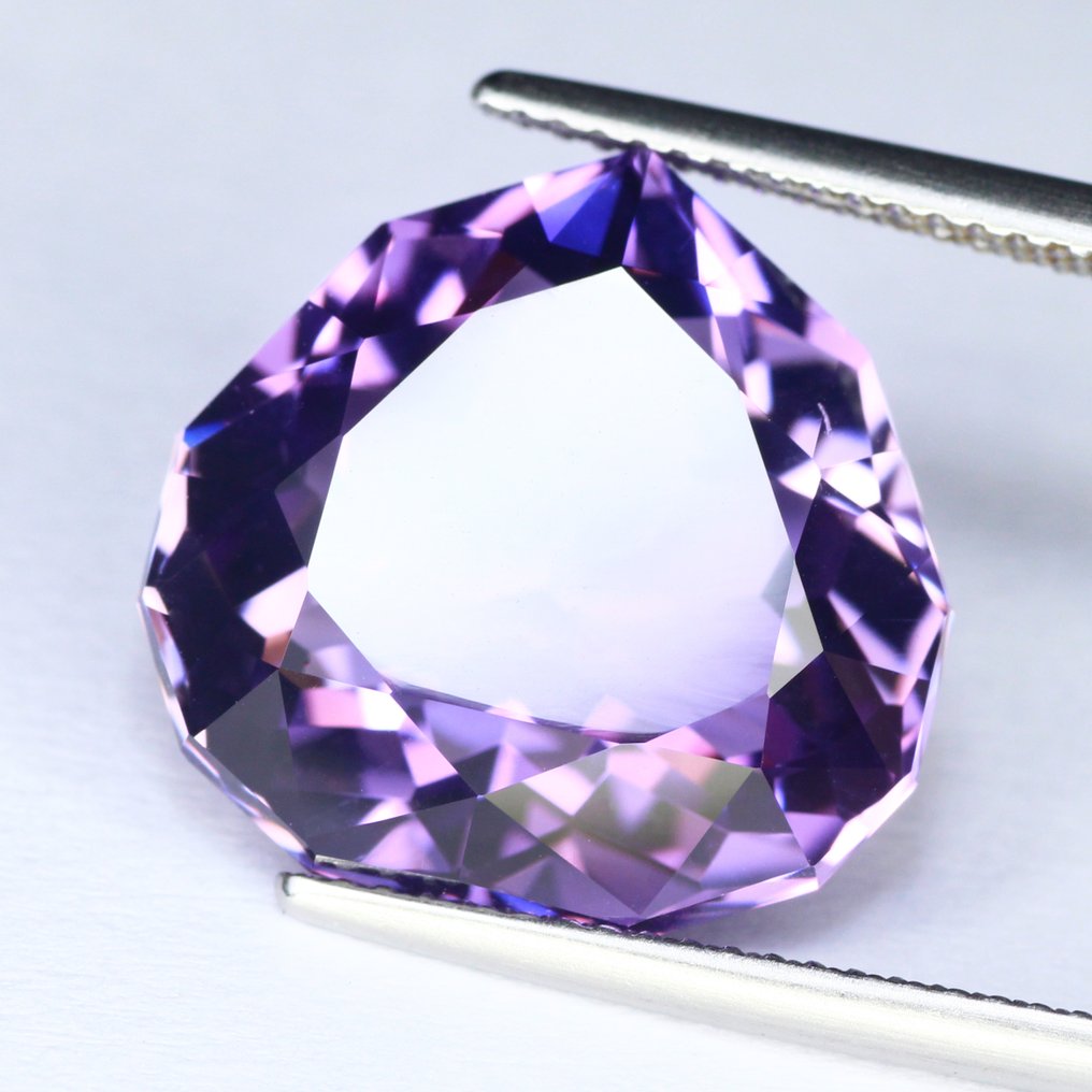 沒有保留價 - 1 pcs 紫色 紫水晶 - 13.50 ct - 國際有色寶石協會 (ICA GemLab) - AAA 精细切割 无加热 #4.3