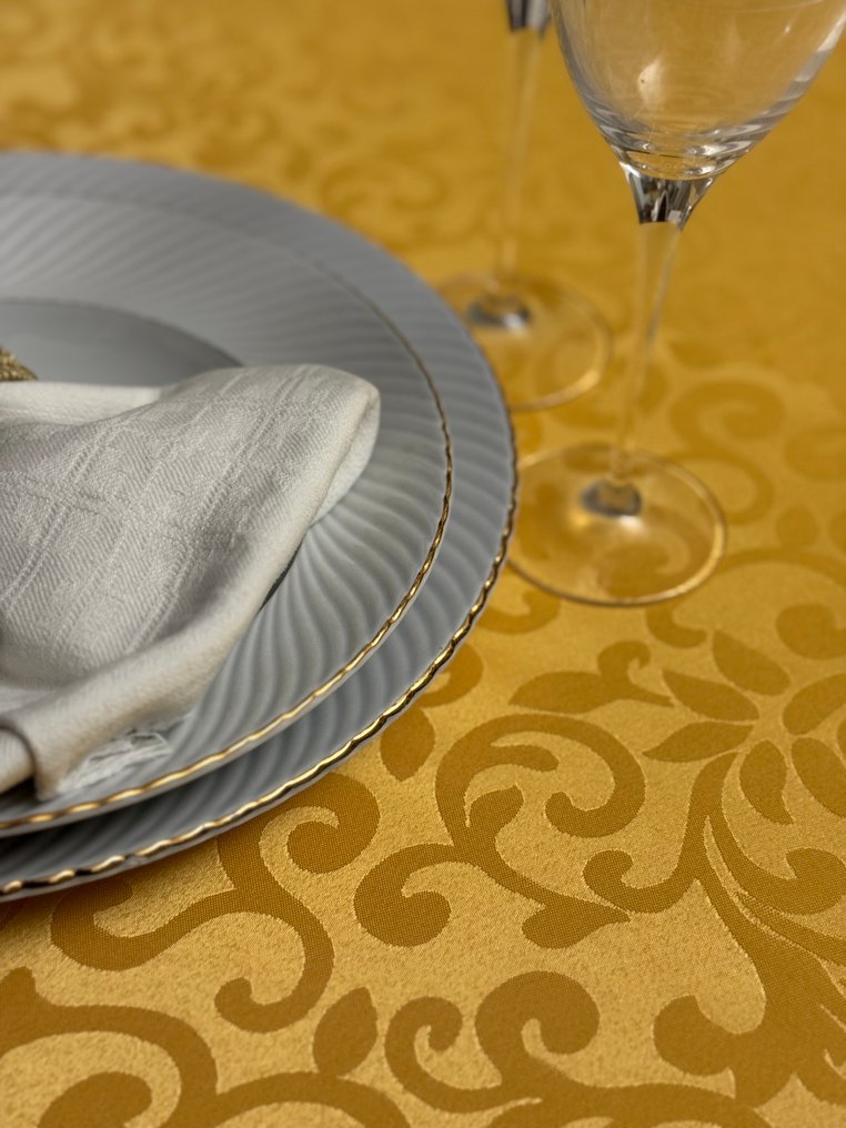 Luxurious Venetian San Leucio gold ramages - Tablecloth - 2.4 m - 1.36 m #4.3