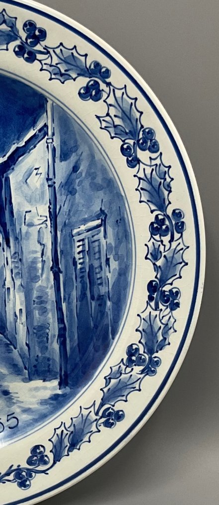 De Porceleyne Fles, Delft - Plate - Earthenware - Christmas 1955 #2.1