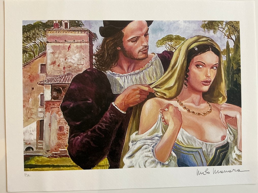 Milo Manara - 2 Offset Print - Manara - Romeo e Giulietta + Ragazza sexy #2.1