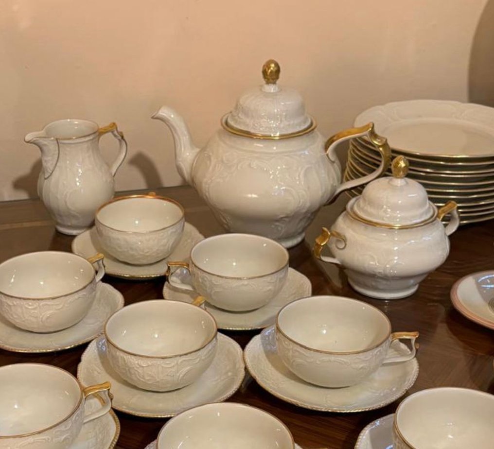 Rosenthal - Σερβίτσιο τσαγιού (36) - Sanssouci Gold 24 - Oro 24 Kt - Μη εφυαλωμένη πορσελάνη #1.0