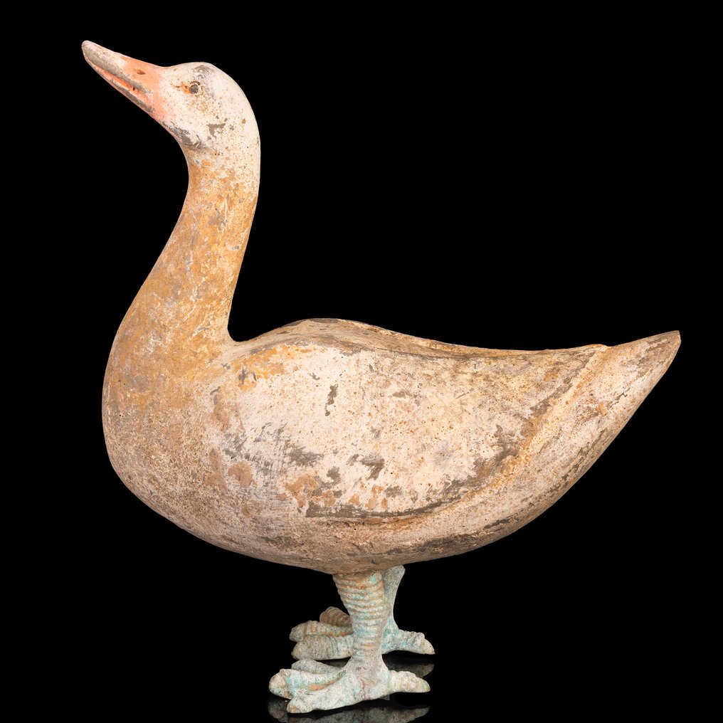 Altchinesisch- Han-Dynastie Töpfer-Ente Figur  (Ohne mindestpreis) #1.0