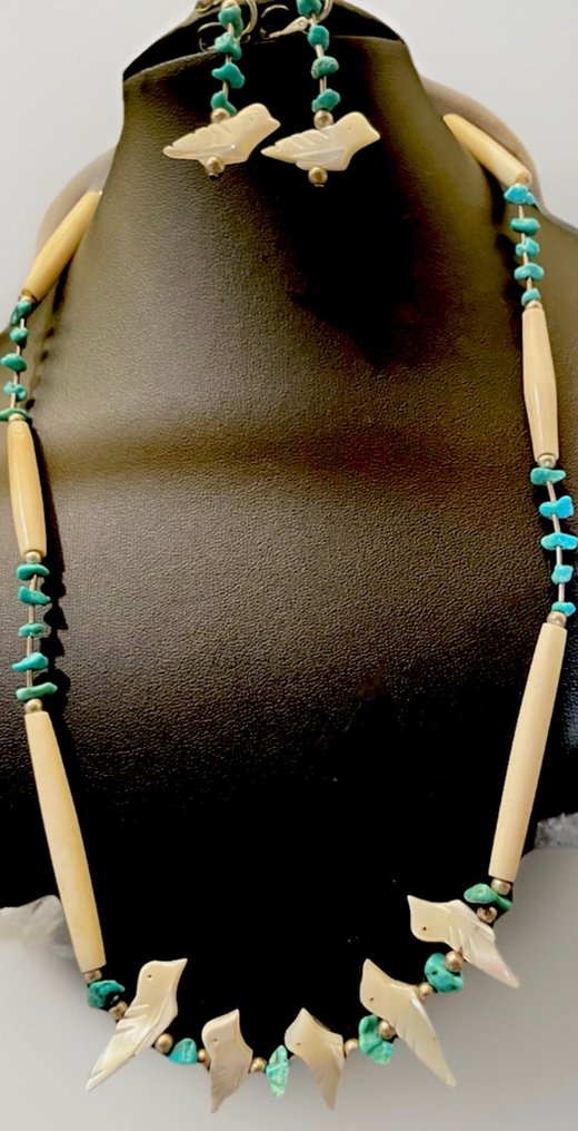 Collana - Stati Uniti Feticcio di uccello Zuni #1.0