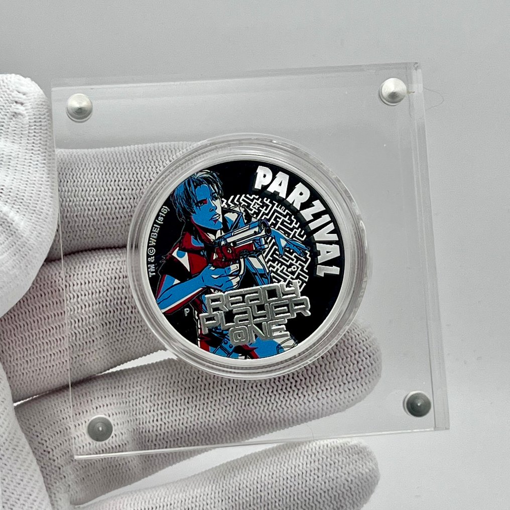 Tuvalu. 2 Dollars 2018 – Ready Player One – Parzival – 1 oz Silver Coin – .999 Fine Silver – Colorized #1.0