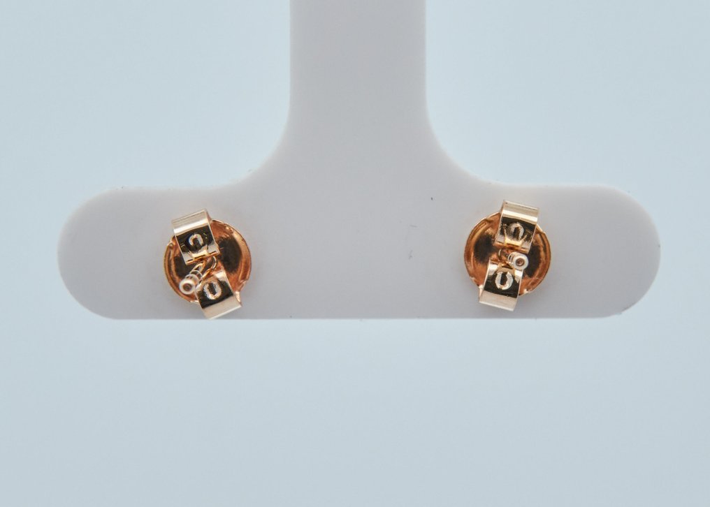 Nincs minimálár - Drop fülbevaló - 14 kt. Sárga arany -  0.50ct. tw. Gyémánt (Színkezelt) #3.2