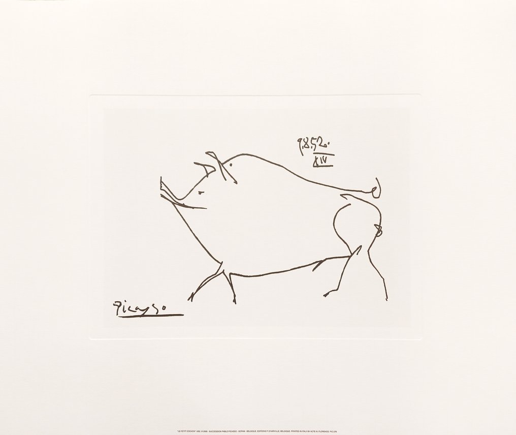 Pablo Picasso (1881-1973) (after) - "Le Petit Cochon, 1952" - (50x60cm) #1.0