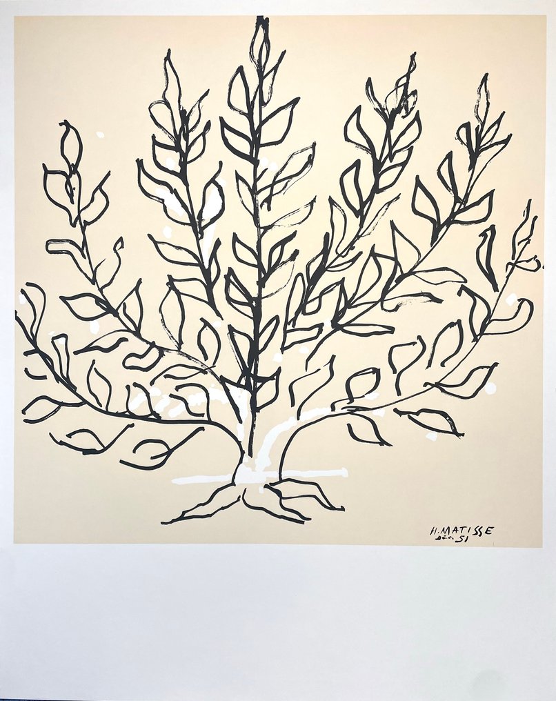 Henri Matisse (1869-1954) (after) - Le Buisson - Lithographic licensed print - COA #1.0