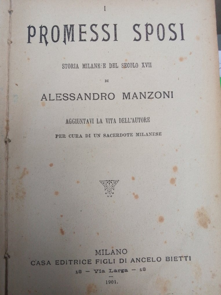 Alessandro Manzoni - Promessi Sposi - 1901 #1.0
