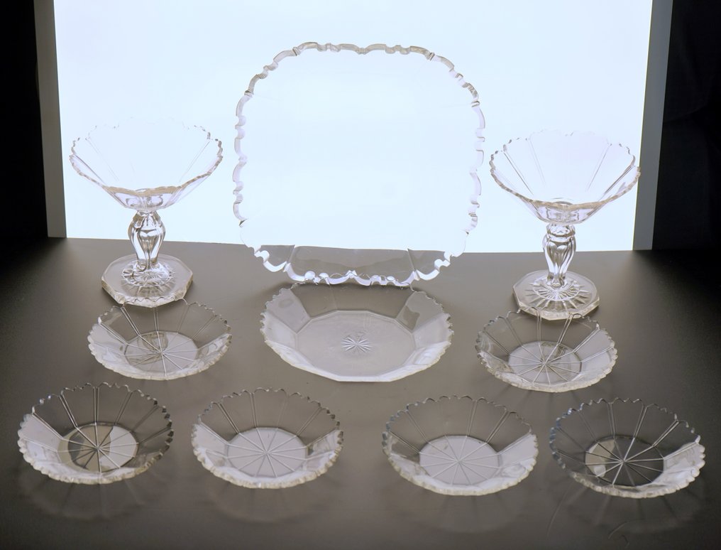 Biedermeier - Servizio di bicchieri per 6 persone (11) - Vetro #1.0