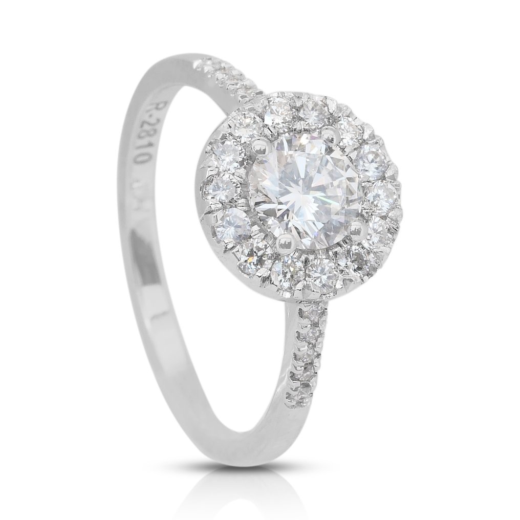 戒指 - 18 克拉 白金 - 1.54ct. tw. 鉆石 (天然) - 鉆石 #3.2