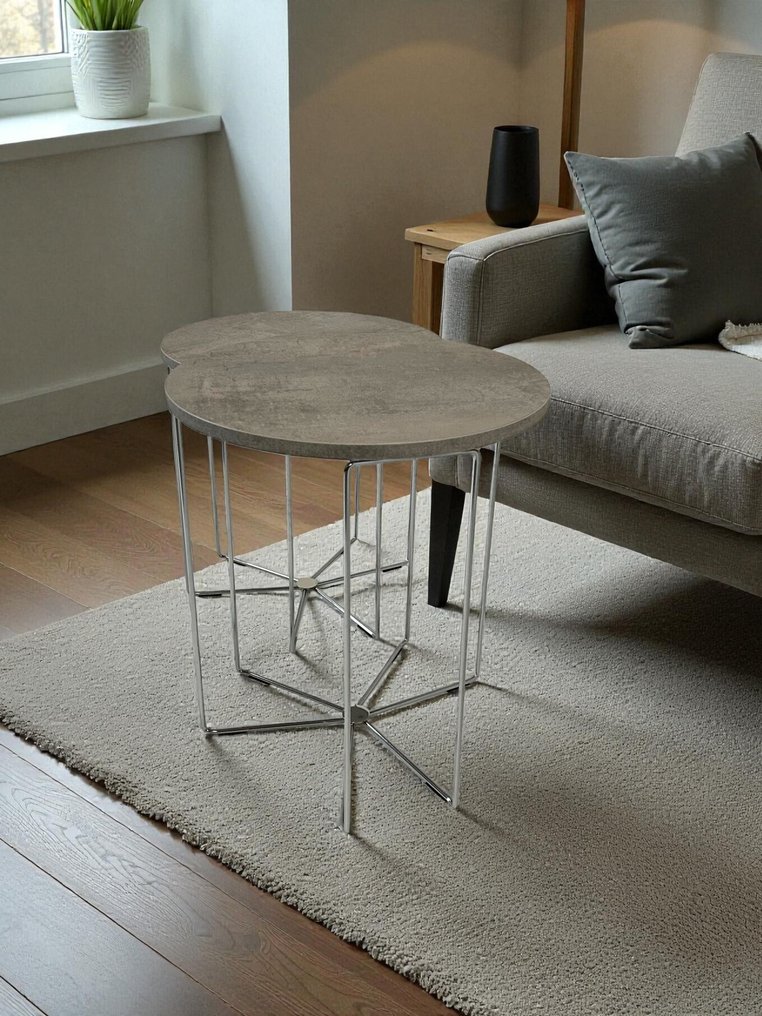 Maconi - 边桌 (2) - 银 - 镀铬/层压金属 #3.2