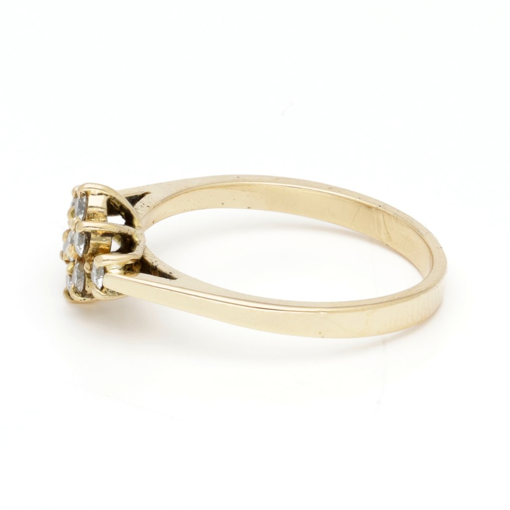 Bague - 18 carats Or jaune Diamant (Naturelle)  #2.1