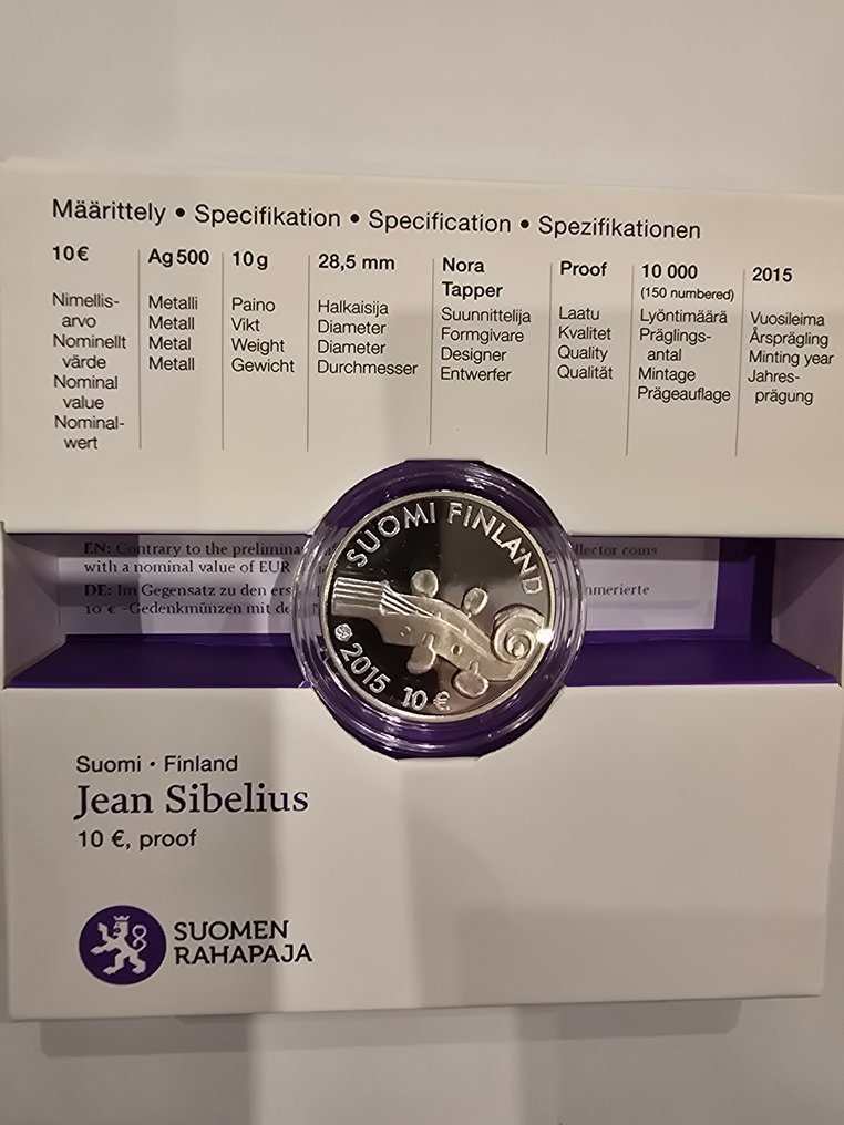 Finland. 5, 10 Euro 2006/2016, 4 x (Zonder minimumprijs) #1.0