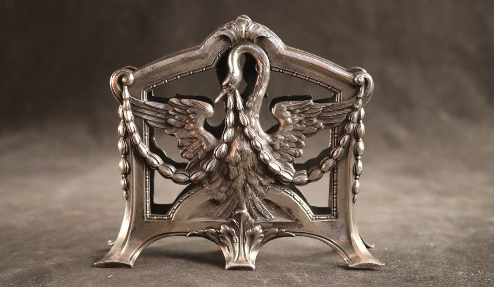 Art Nouveau houder - Recipiente - Placcato argento #3.2