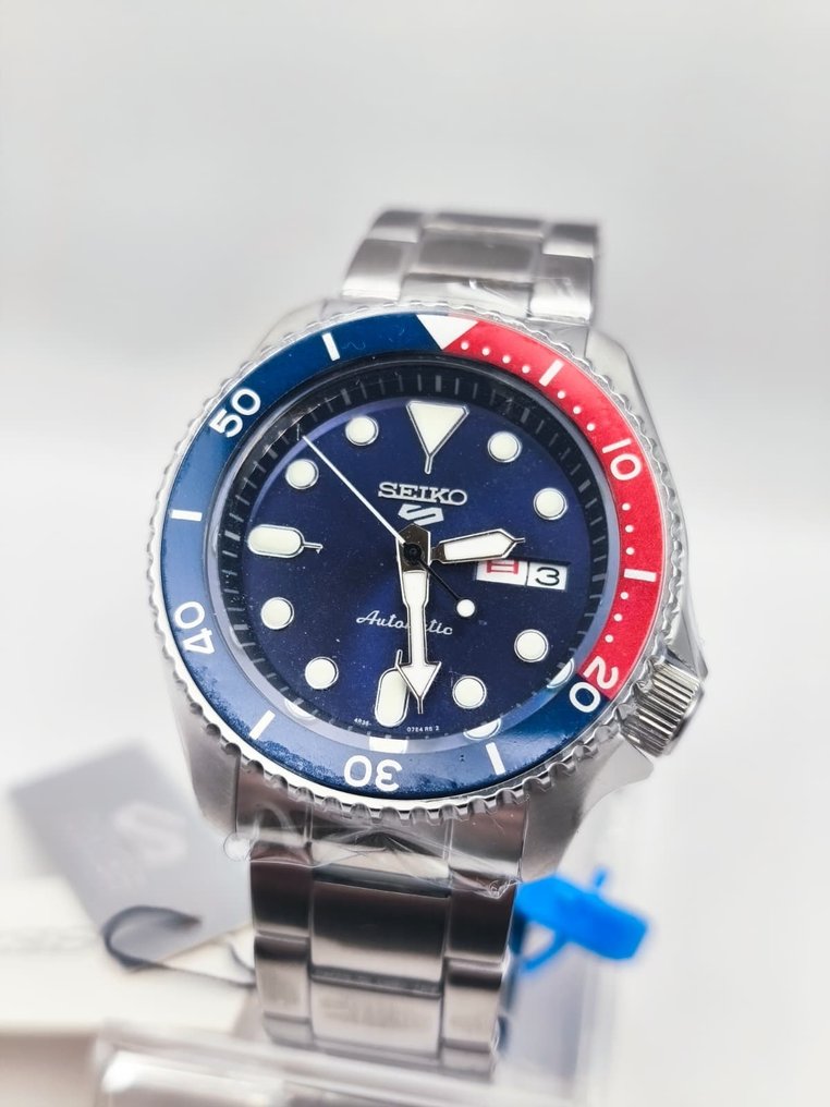 Seiko - Seiko 5 Automatic Day-Date - No reserve price - "Pepsi" - SRPD53 - "NEW" - Men - 2000-2010 #2.1