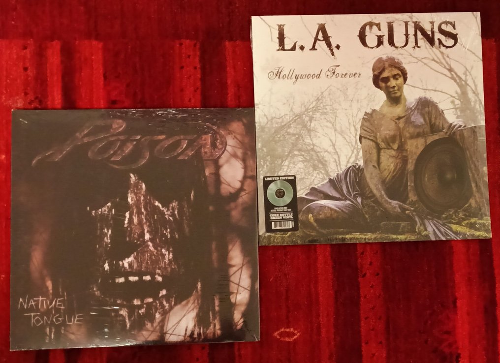 Poison / L.A. Guns - Native Tongue / Hollywood Forever - Différents titres - Albums LP (plusieurs articles) - Vinyle de couleur, Réédition, Édition Limitée - 2022 #1.0