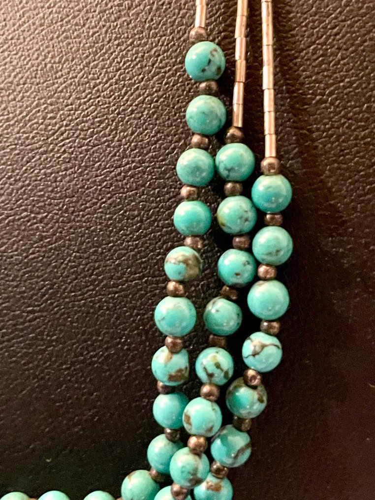 Collana - Stati Uniti Turchese Liquid argento #2.1