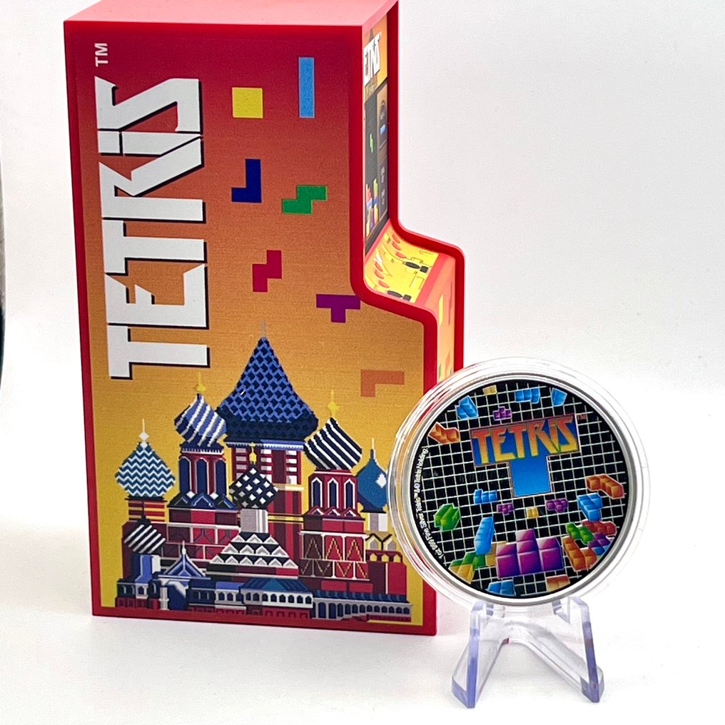 Niue. 2 Dollars 2019 – Tetris 35th Anniversary – 1 oz Silver Coin – .999 Fine Silver #2.1