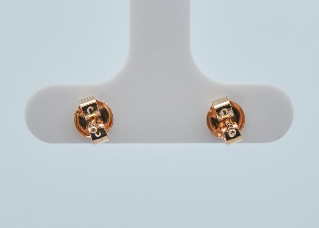 沒有保留價 - 耳環 - 14 克拉 黃金 - 0.43ct. tw. 鉆石 (天然彩色) #3.2