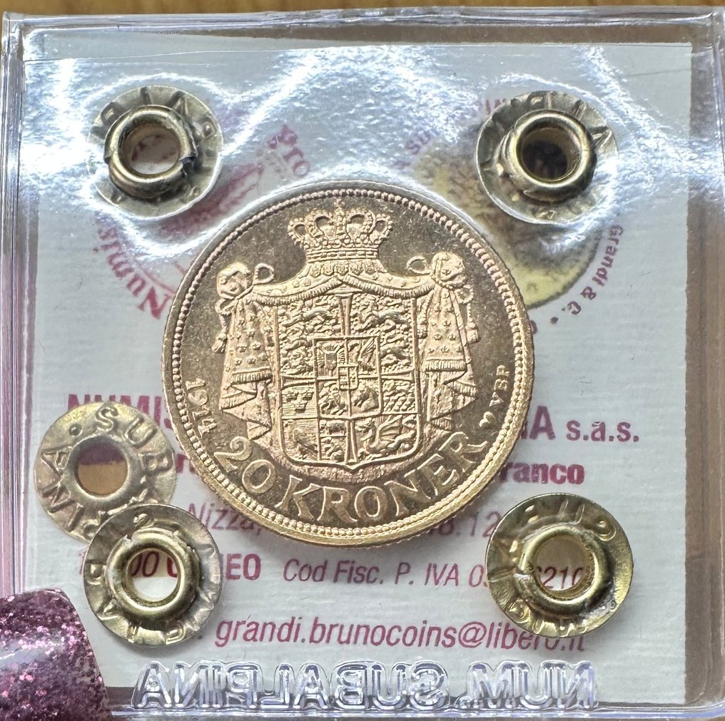 Denmark. Cristian X. 20 Kroner 1914 #1.0