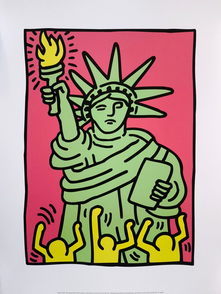 Keith Haring (1958-1990) (after) - "Statue of Liberty, 1986" #1.0