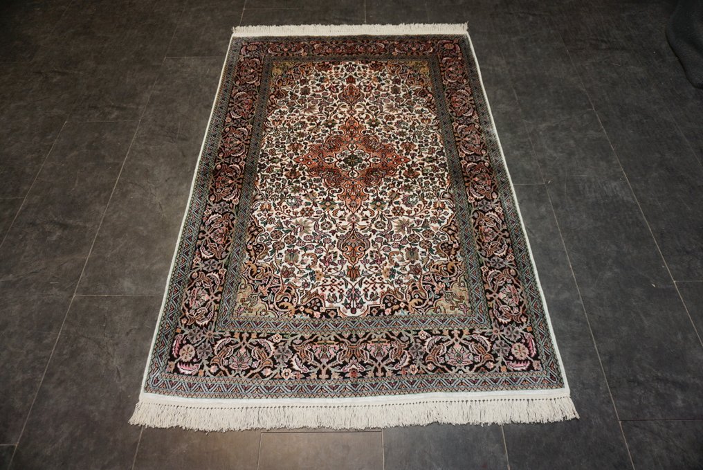 Kaschmir Seide - Tæppe - 181 cm - 121 cm - Silketeppet #1.0