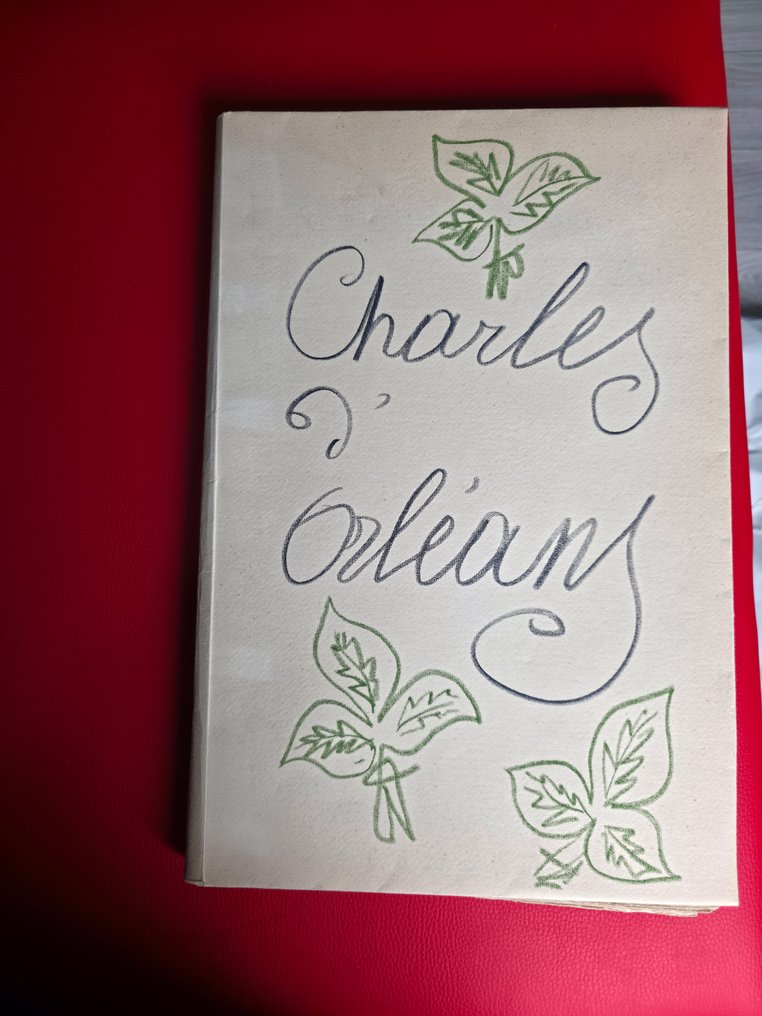 Signed; Henri Matisse / Charles d'Orleans - Poèmes de Charles d’Orléans - 1950 #1.0