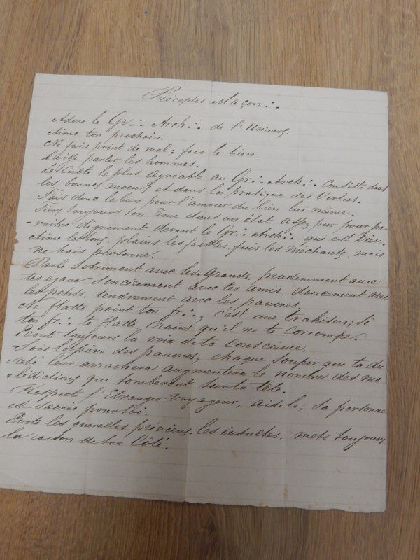 Document - franc maconnerie documenten gravures Voltaire, rituel 1-2-3 grade - 1819 #3.2