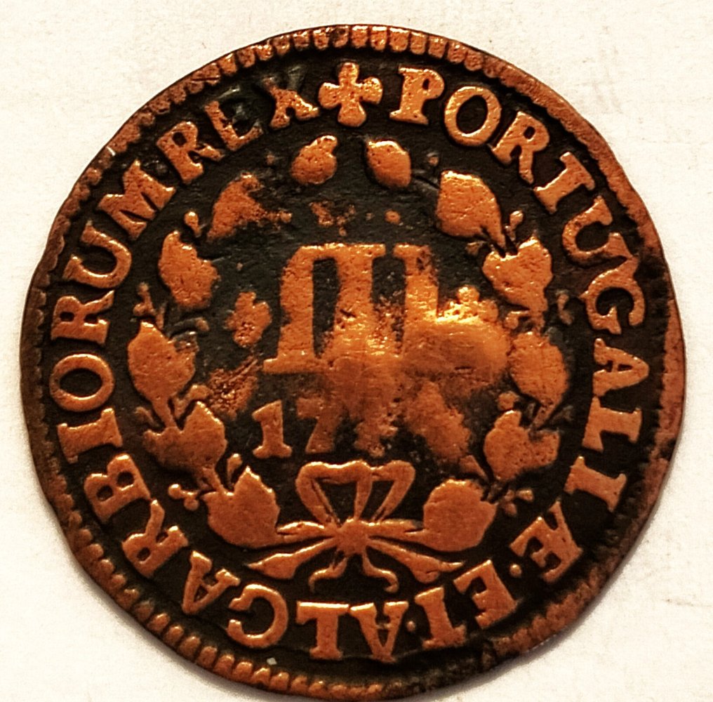 Portugal. D. João V / D. Maria I - Pedro III. III + V Réis - 1744 + 1777 - Cobre - 3 Moedas (No Reserve Price) #1.0